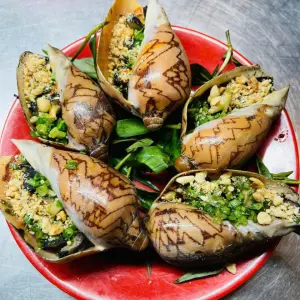 Ốc Giác Nướng Mỡ Hành (tính con)